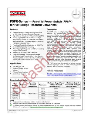 FSFR1700 datasheet  